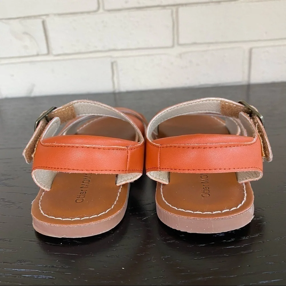 Otter Momo Girls PR60 Sandals Brown Size Toddler 10 Hook Loop Closure MINT
